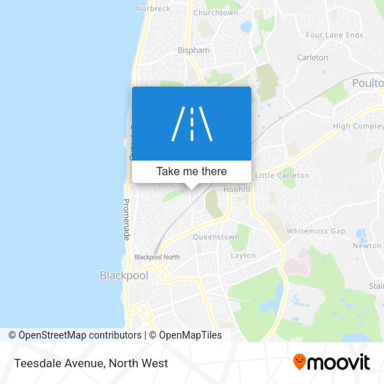 Teesdale Avenue map