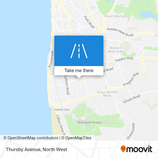 Thursby Avenue map