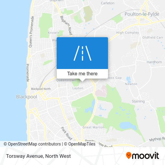 Torsway Avenue map