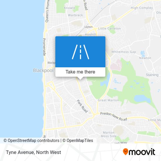 Tyne Avenue map