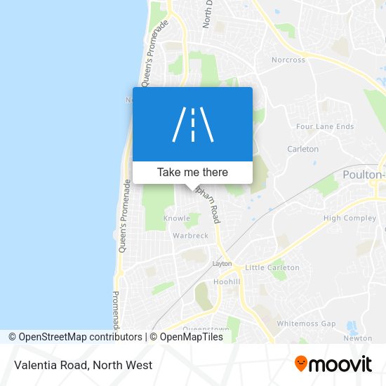Valentia Road map