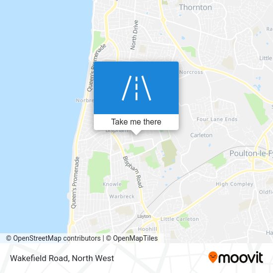 Wakefield Road map