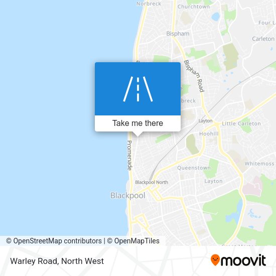 Warley Road map
