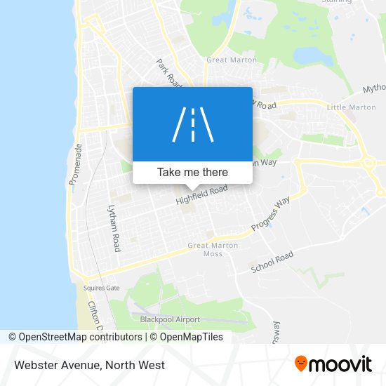Webster Avenue map