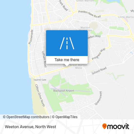 Weeton Avenue map