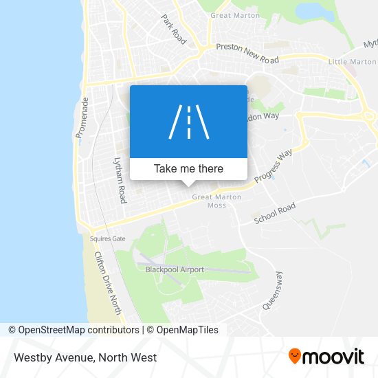 Westby Avenue map
