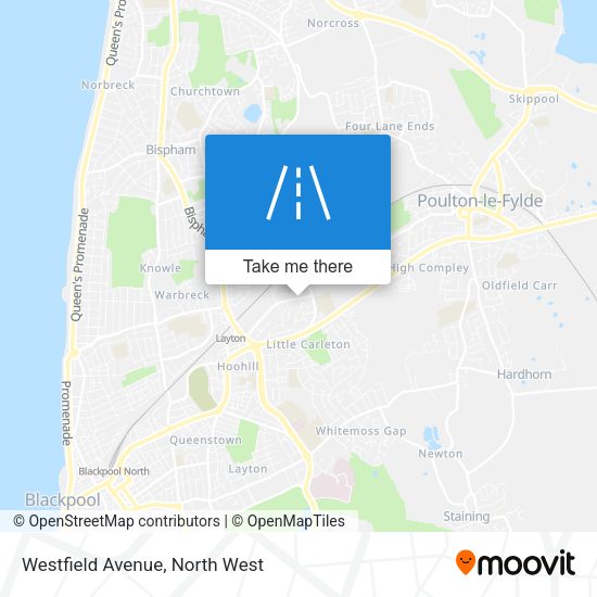 Westfield Avenue map