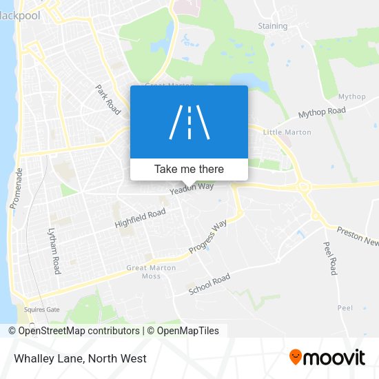 Whalley Lane map