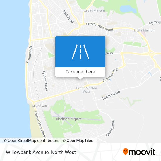 Willowbank Avenue map