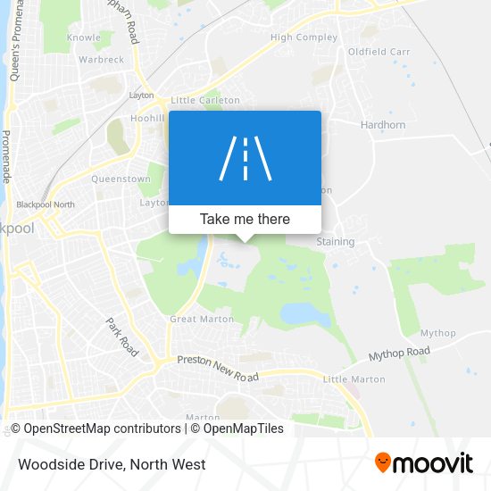 Woodside Drive map