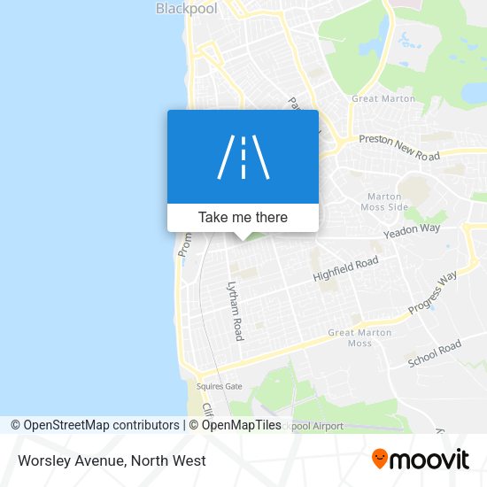 Worsley Avenue map