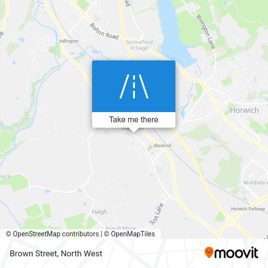 Brown Street map