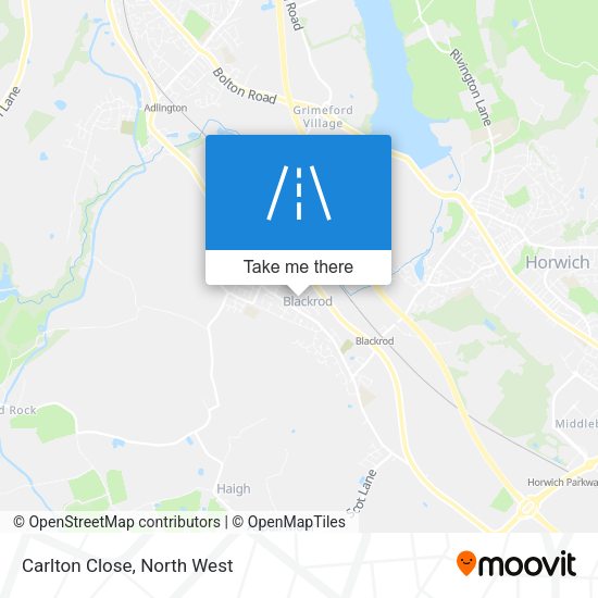 Carlton Close map