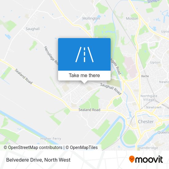 Belvedere Drive map
