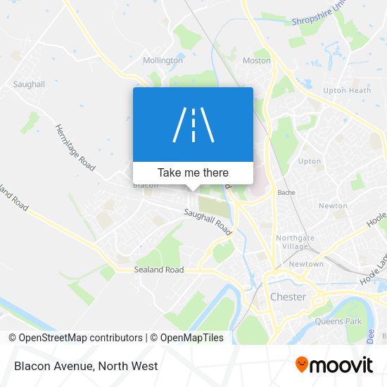 Blacon Avenue map