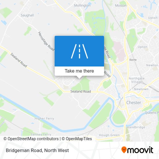 Bridgeman Road map