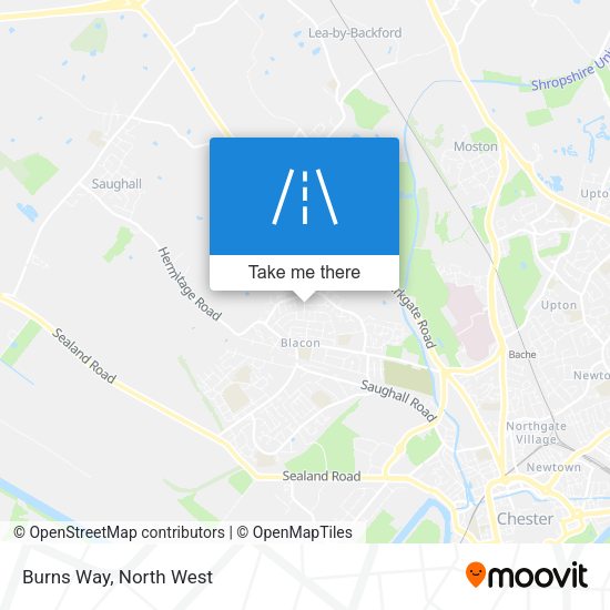 Burns Way map