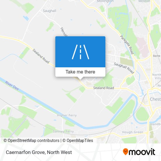 Caernarfon Grove map