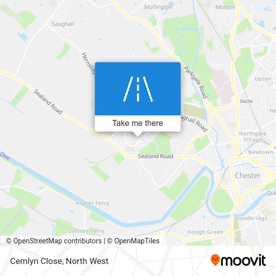 Cemlyn Close map
