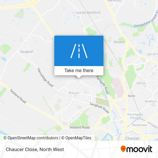 Chaucer Close map