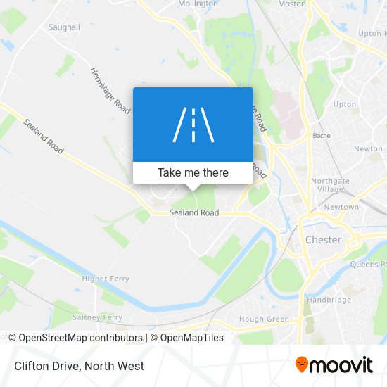 Clifton Drive map