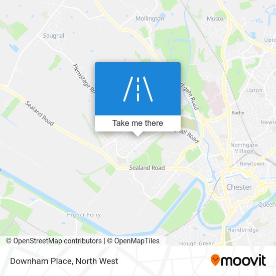 Downham Place map