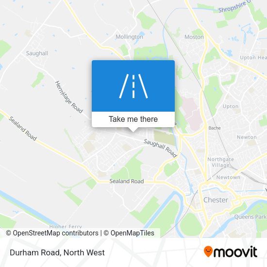 Durham Road map