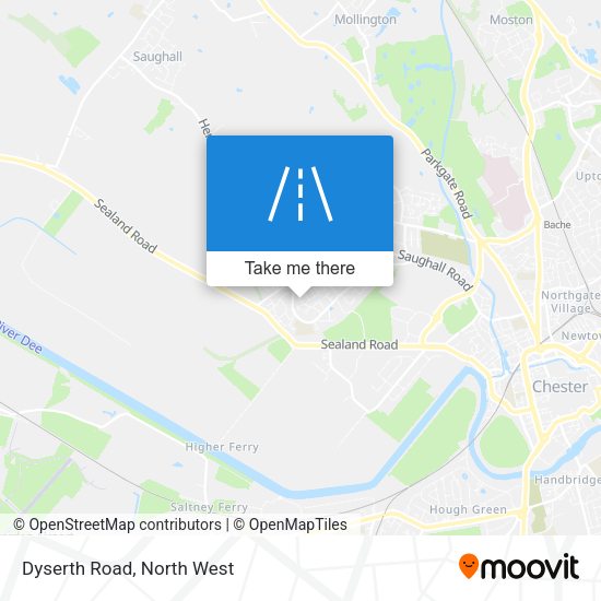 Dyserth Road map