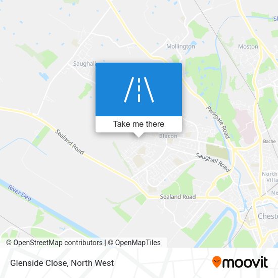 Glenside Close map