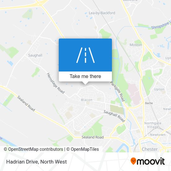 Hadrian Drive map
