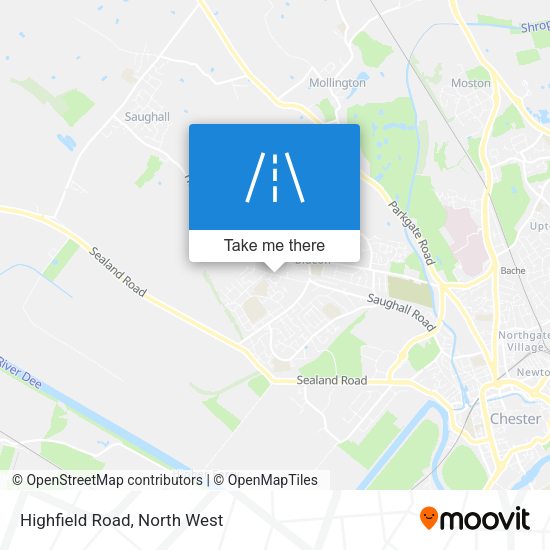 Highfield Road map