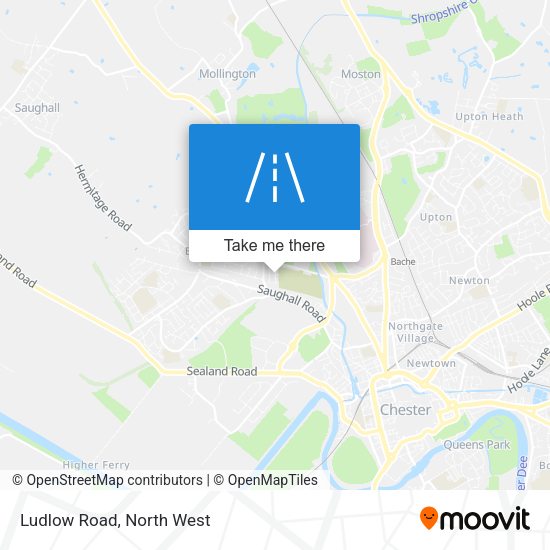 Ludlow Road map