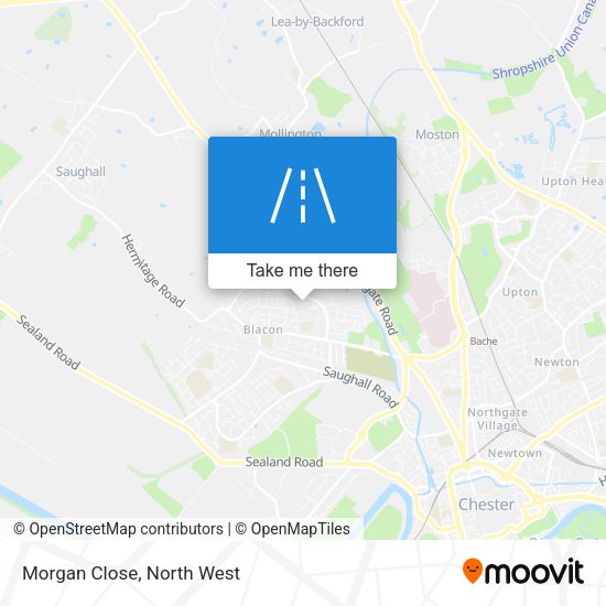 Morgan Close map