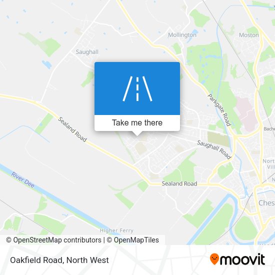 Oakfield Road map