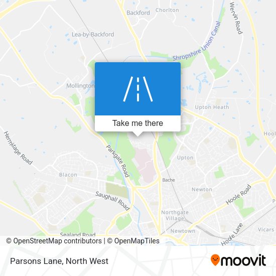Parsons Lane map