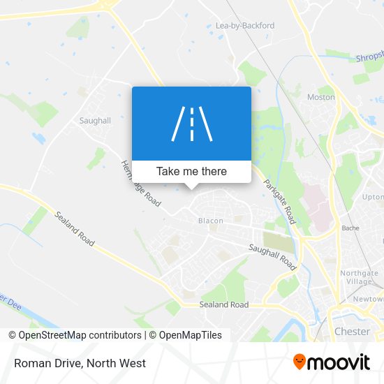 Roman Drive map