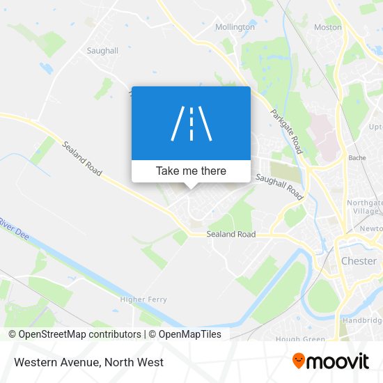 Western Avenue map
