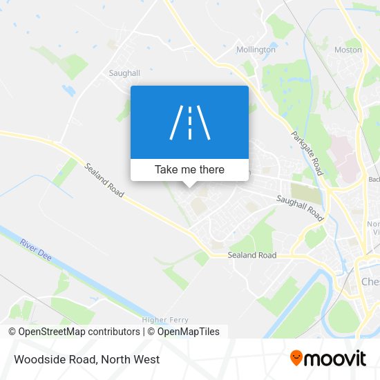Woodside Road map
