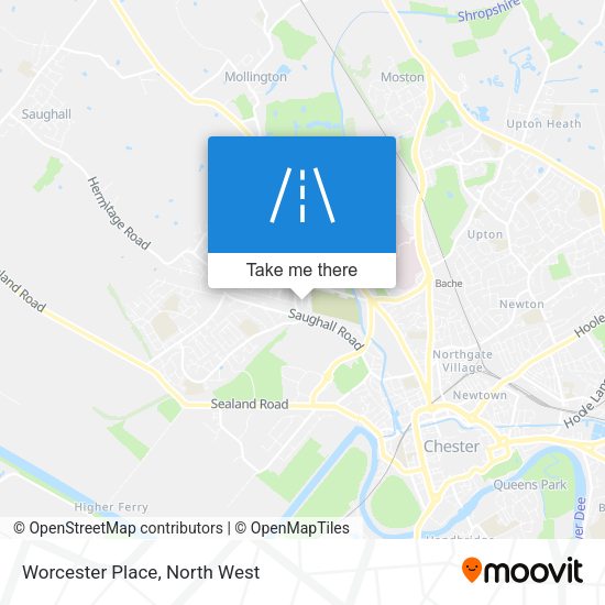 Worcester Place map