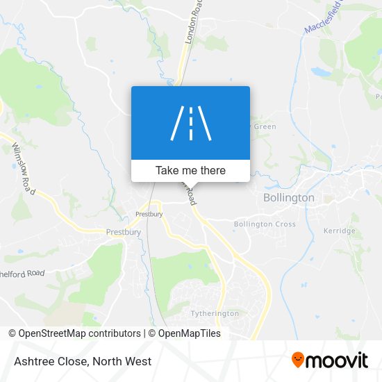 Ashtree Close map