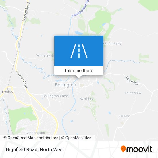 Highfield Road map