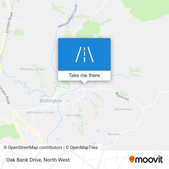 Oak Bank Drive map
