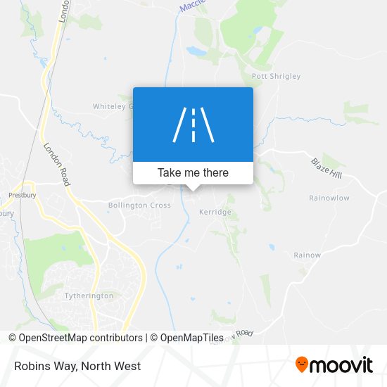 Robins Way map