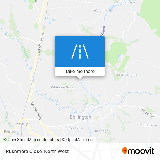 Rushmere Close map