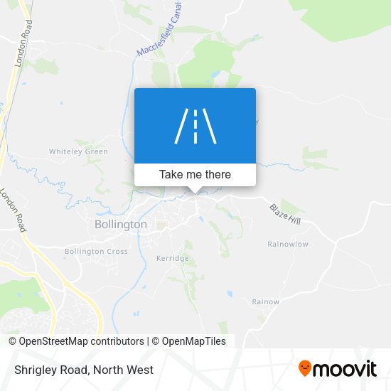 Shrigley Road map