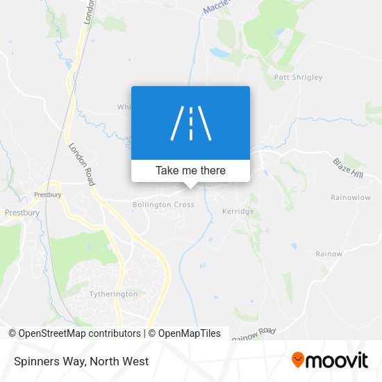 Spinners Way map