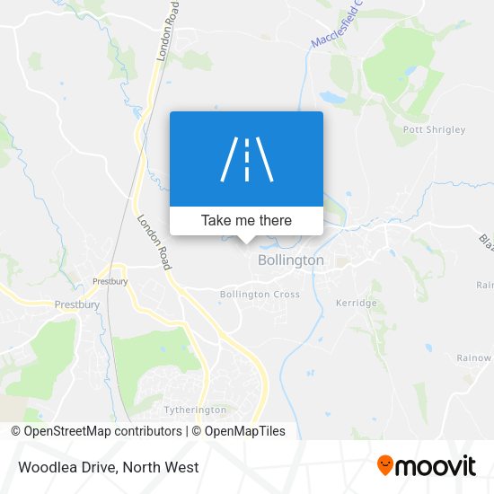 Woodlea Drive map