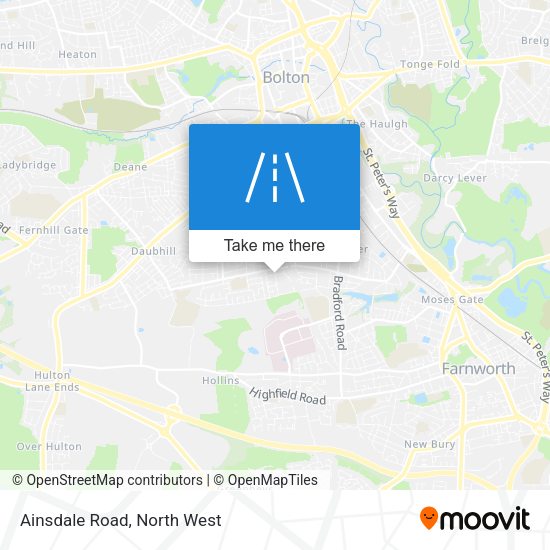 Ainsdale Road map