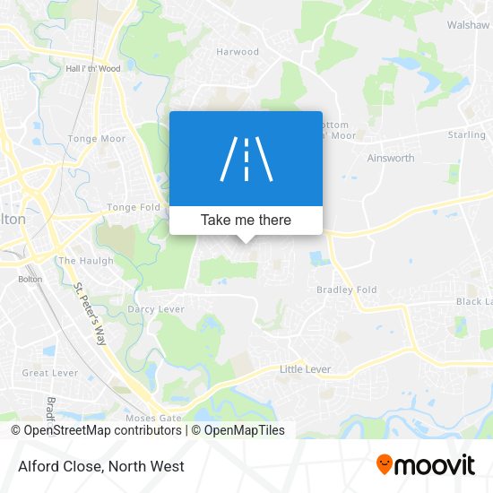 Alford Close map
