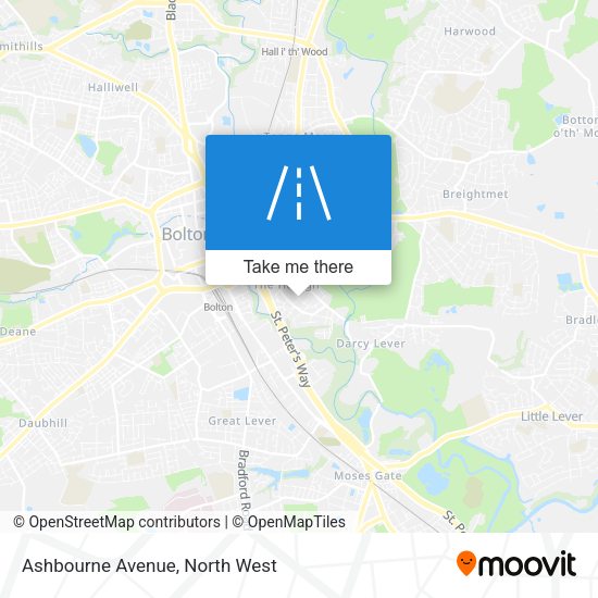 Ashbourne Avenue map
